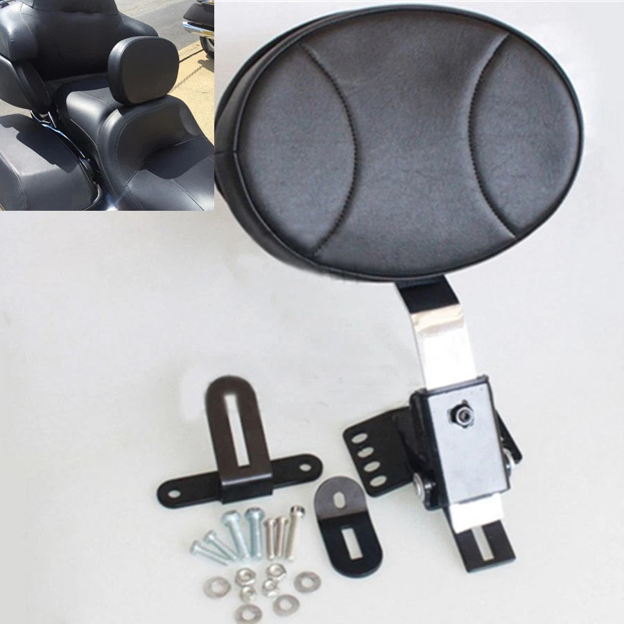 Motorcycle Adjustable Driver Backrest Set For Harley Touring Electra Glide