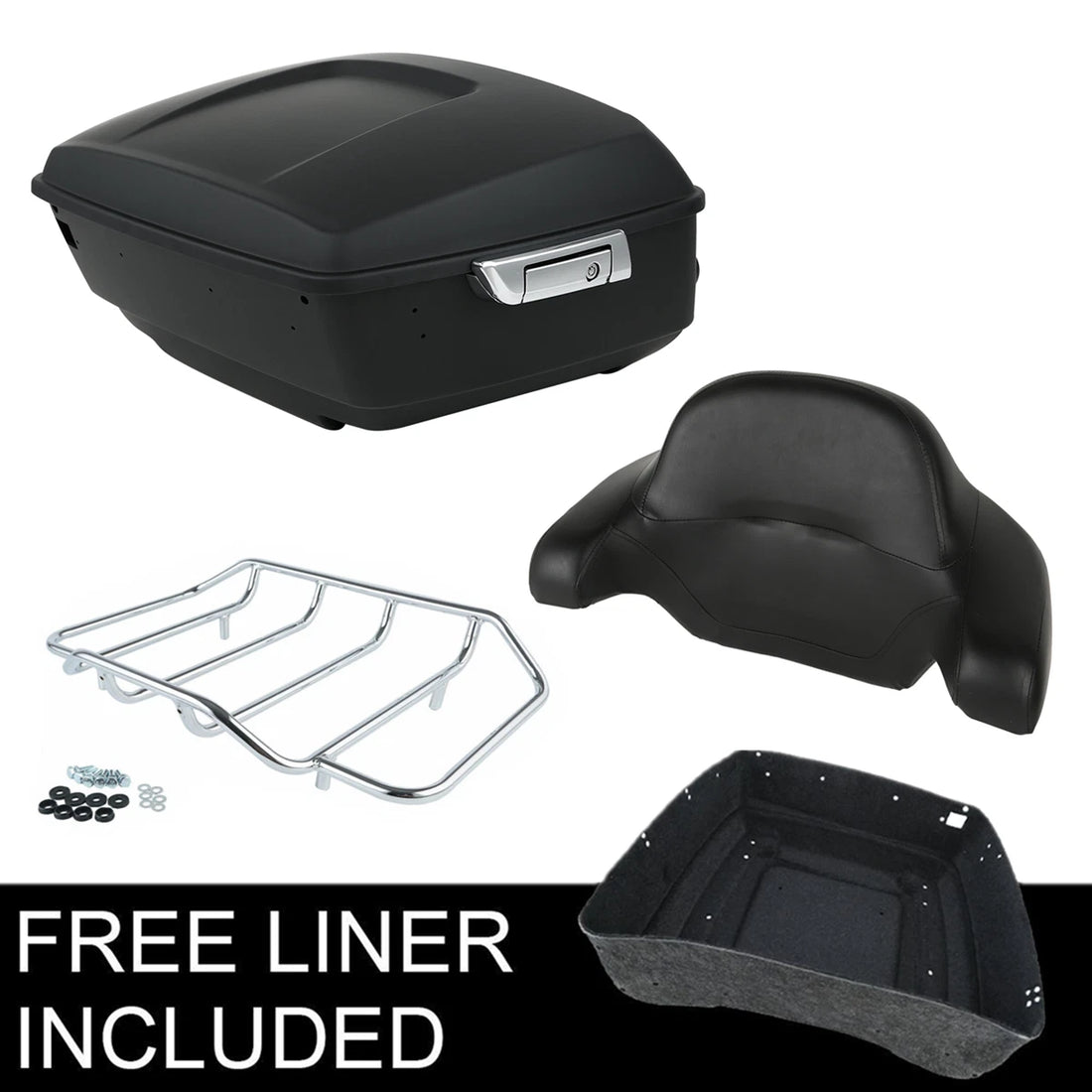 Matte King Trunk Pad Rack Fit For Harley Touring Street Road Glide FLHX 14-2026
