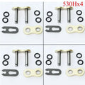 4 Pcs 530H Chain Connecting Master Link W / O-Ring Seal for Motorcycle Dirt Bike