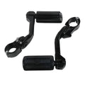 1.25" Adjustable Highway Long Angled Foot Pegs Mount Fit For Harley Road Glide