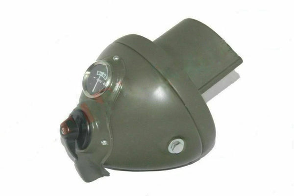 Lucas Type 7" Military Colour Blackout Headlight Headlamp For Bsa Norton Triumph