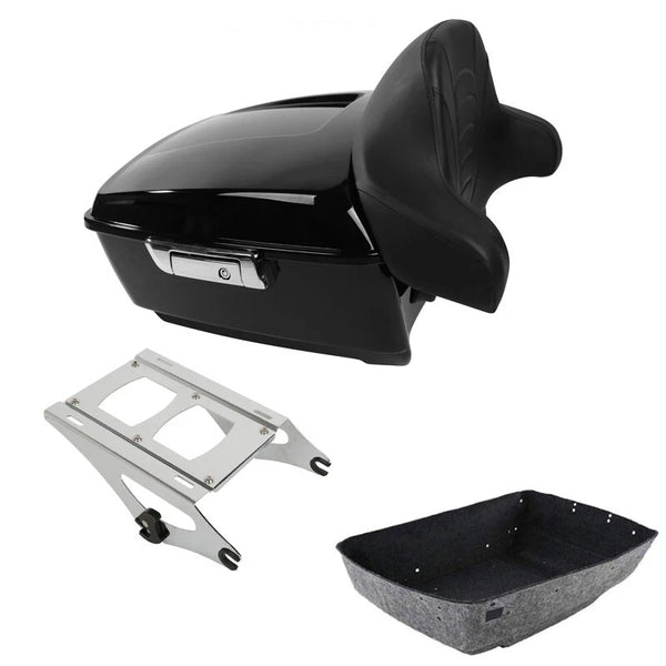 King Trunk Backrest Chrome Mount Fit For Harley Touring Road King Glide 14-2026