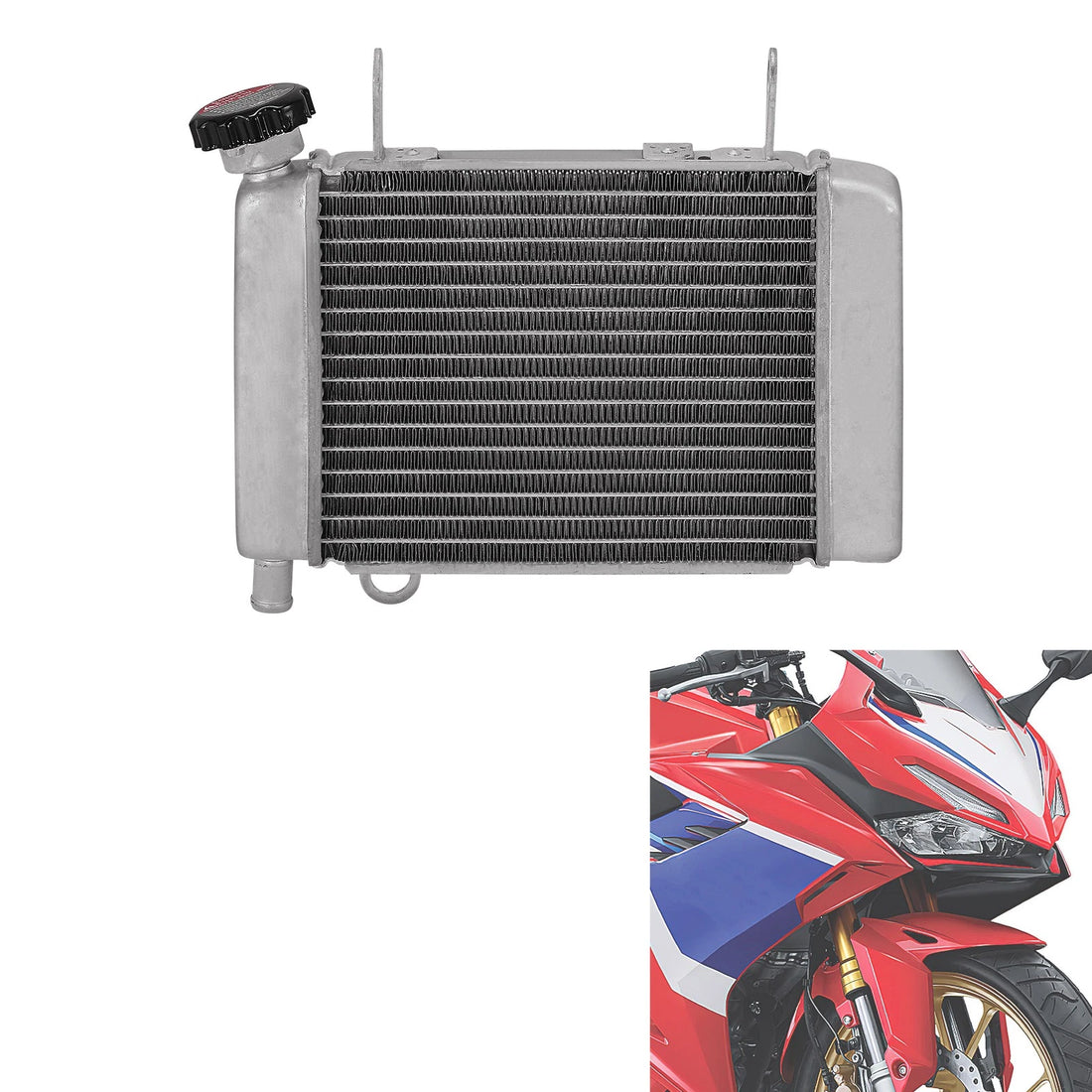 Aluminum Radiator Cooler Cooling Fit For Honda CBR150R 2010-2018 2015 2016 2017