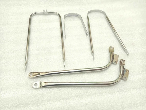 Fit For BSA A10 Road Rocket Chrome Front & Rear Mudguard Stays Kit 1956 Model #B