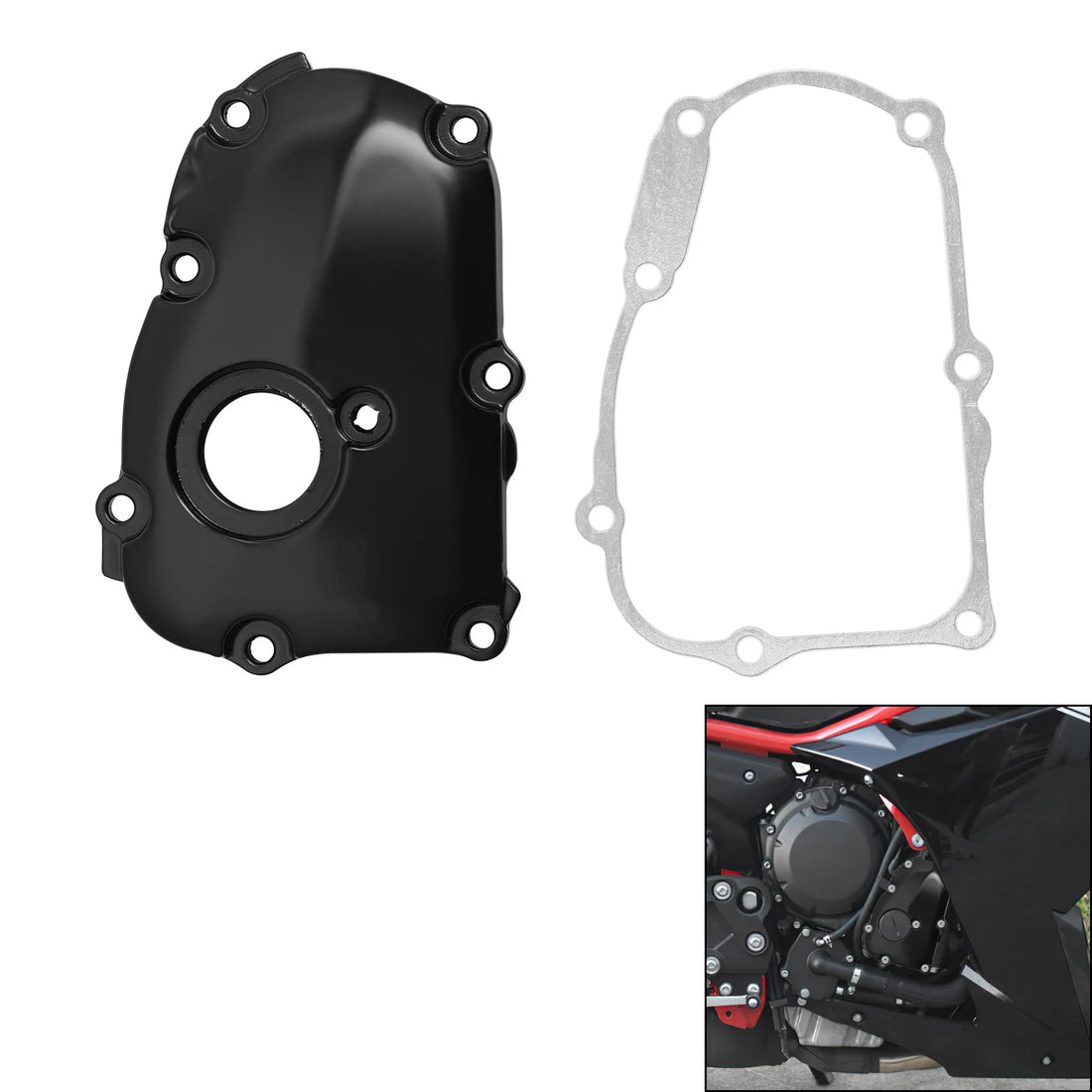 Right Engine Oil Pump Cover Crank Case Crankcase Fit For Yamaha FZ6R FZ 6R 09-17