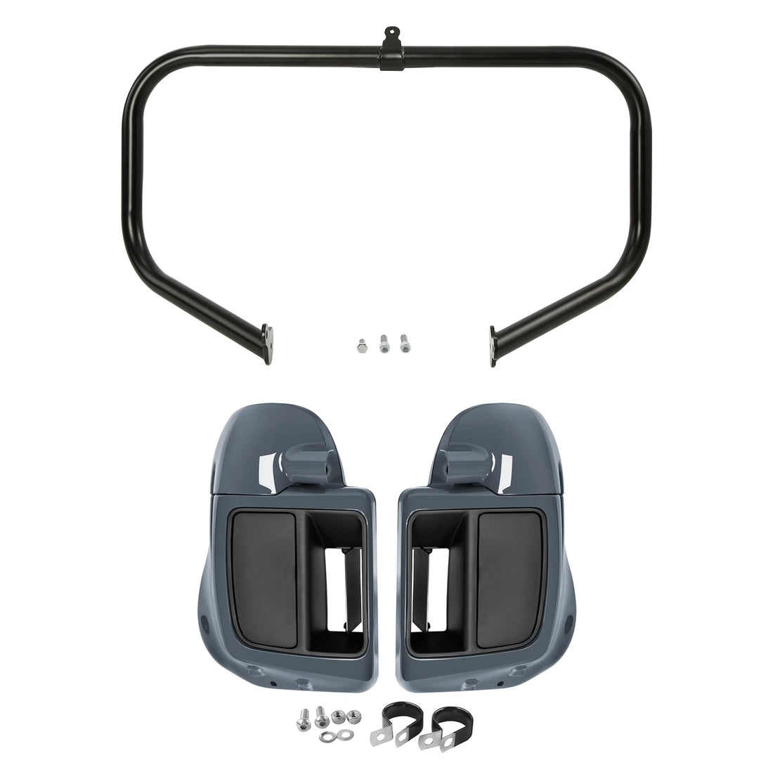 Lower Vented Fairings Highway Engine Guard Fit For Harley Cvo Street Glide 14-23