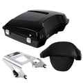 5.5" Razor Trunk w/ Pad + Mount Rack Fit For Harley Touring Road Glide 2009-2013
