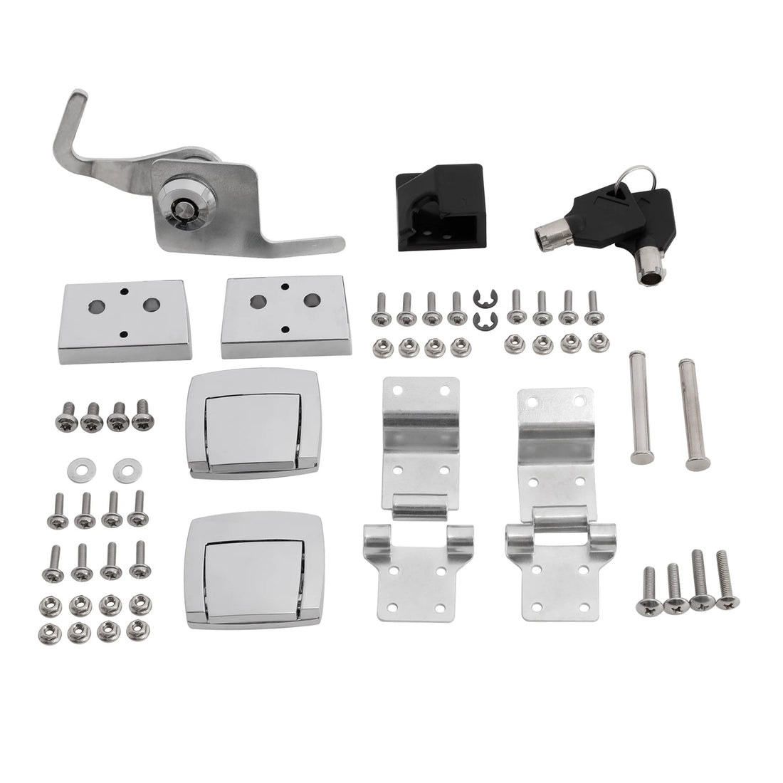 Trunk Latches Hinges Lock Kit Fit For Harley Touring Road King Glide 88-13