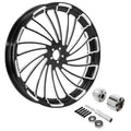 32" Front Wheel Rim Chrome Hub Single Disc Fit For Harley Street Glide 1997-2008