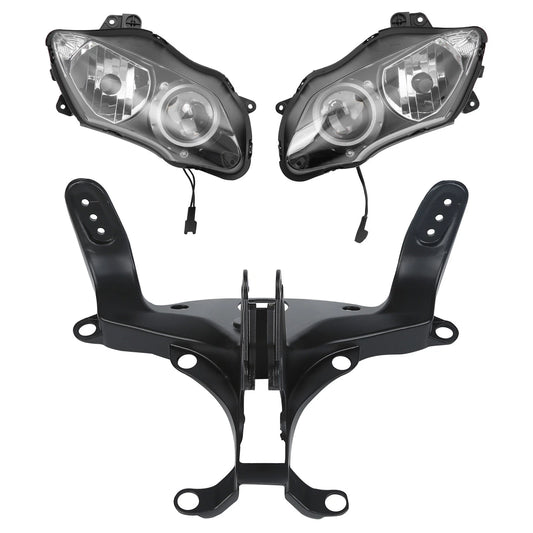 Headlight Assembly & Upper Fairing Stay Bracket Fit For Yamaha Yzf R1 2007 2008