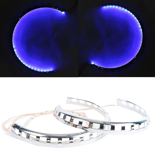 Brake Rotor Covers LED Ring Of Fire Blue Fit For Honda Goldwing 1800 2001-2017