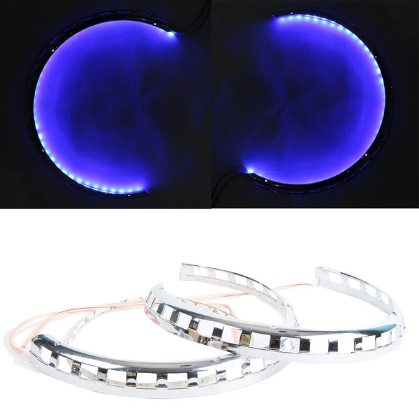Brake Rotor Covers LED Ring Of Fire Blue Fit For Honda Goldwing 1800 2001-2017