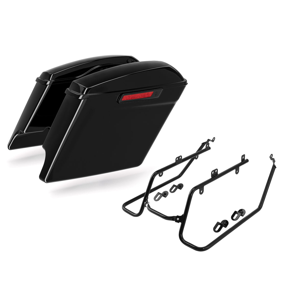 Hard Saddlebags Conversion Bracket Fit For Harley Wide Super Glide Fat Bob 08-17
