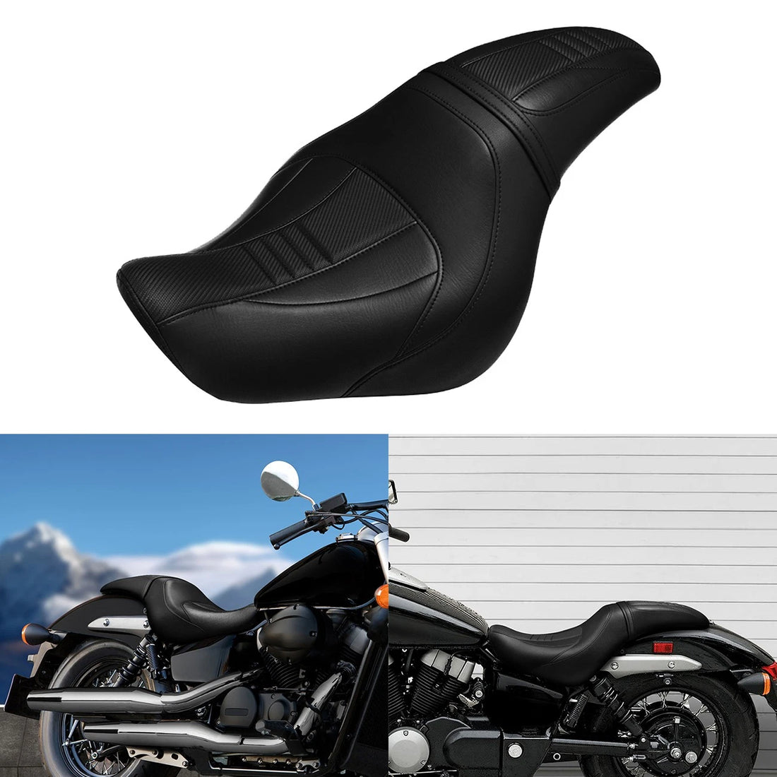 Driver Passenger Seat Fit For Honda Shadow Spirit 750 VT750C2 2007-2015