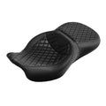 2-Up Driver & Passenger Seat Fit For Harley Touring Street Glide 2009-2023 Black