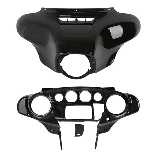 Inner & Outer Batwing Fairings Fit For Harley Electra Glide 2014-23 Vivid Black