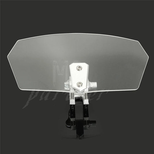 Adjustable Clip On Windshield Extension Spoiler For Honda Yamaha Suzuki Kawasaki