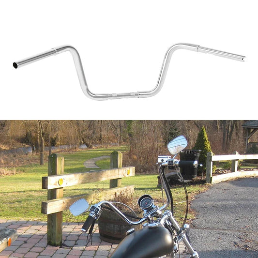 Chrome Fat 1-1/4" 10" Ape Hanger Handlebar Fit For Harley Flst Fxst Sportster XL