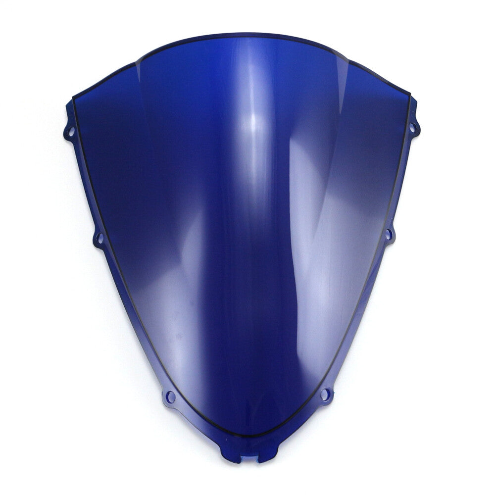 Blue Motorcycle Windshield Windscreen For Kawasaki Ninja ZX-14R 2006-2021