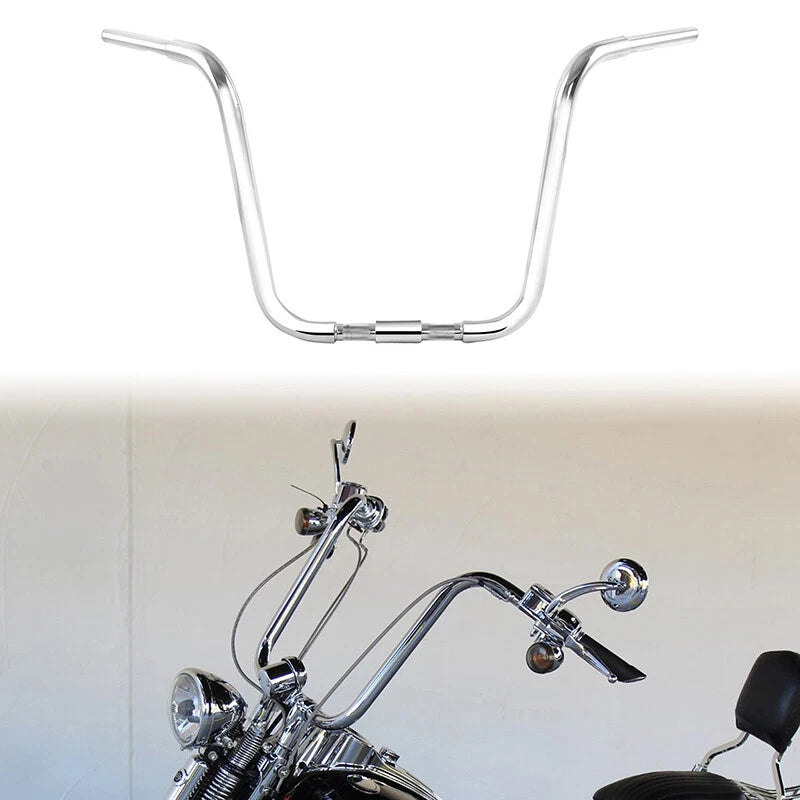 Chrome 18" Rise Ape Hanger 1.25" Fat Handlebar Fit For Harley Springers US