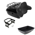 King Trunk Luggage Backrest 2 Up Mount Rack Fit For Harley Electra Glide 97-2008