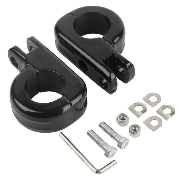 1 1/4" 32mm Footpeg Peg Footpegs Mount Fit For Harley Engine Guard Crash Bar