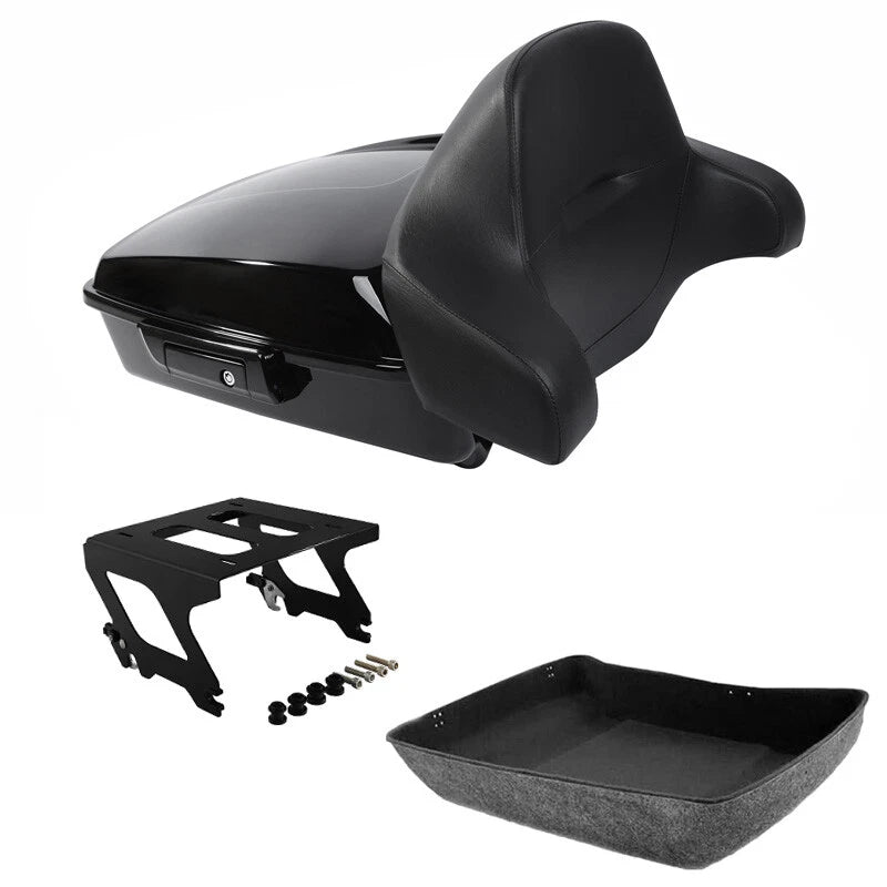 Chopped Trunk Backrest Solo Mounting Rack Fit For Harley Low Rider 2018-Up