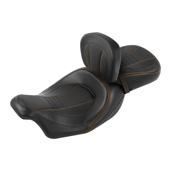 Driver Passenger Seats Rider Backrest Fit For Harley Touring Street Glide 09-23