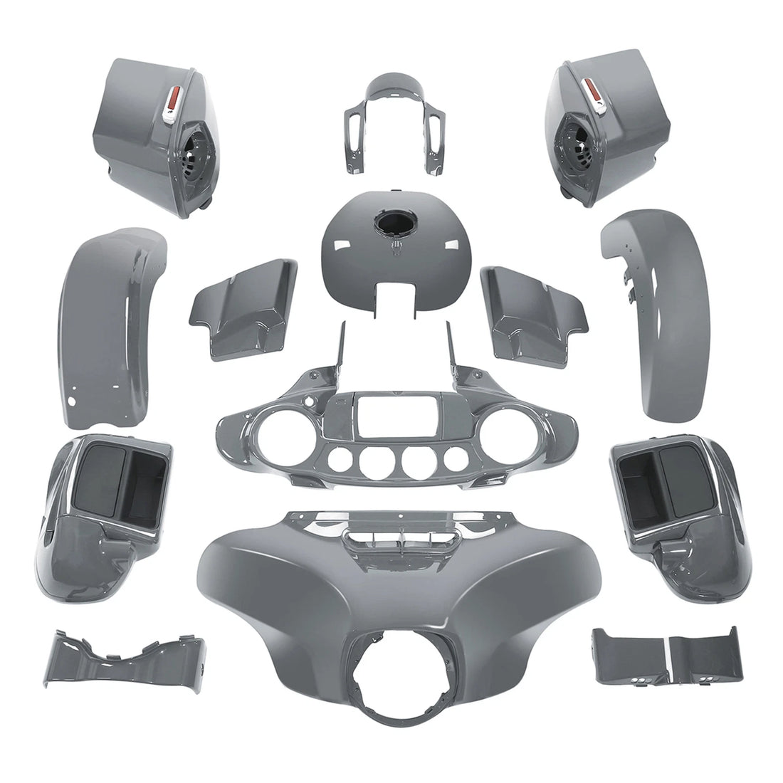 Fairing Bodywork Kit Fit For Harley CVO Street Glide 2014-2024Gunship Gray