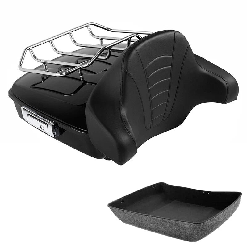 Chopped Trunk Pad Top Rack Fit For Harley Touring Electra Street Glide 2014-2026