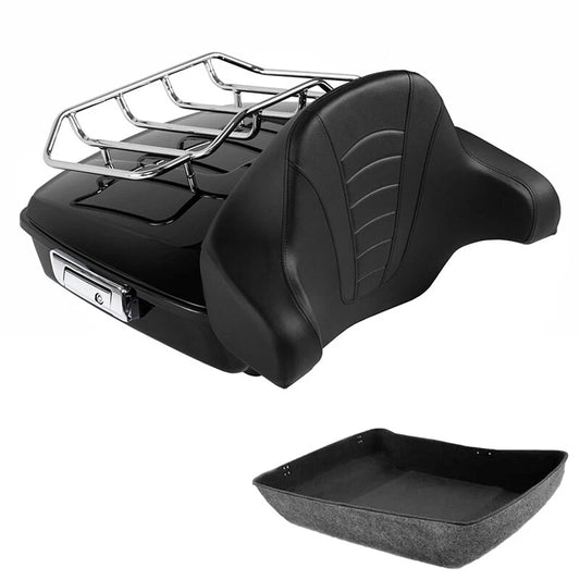 Chopped Trunk Pad Top Rack Fit For Harley Touring Electra Street Glide 2014-2026