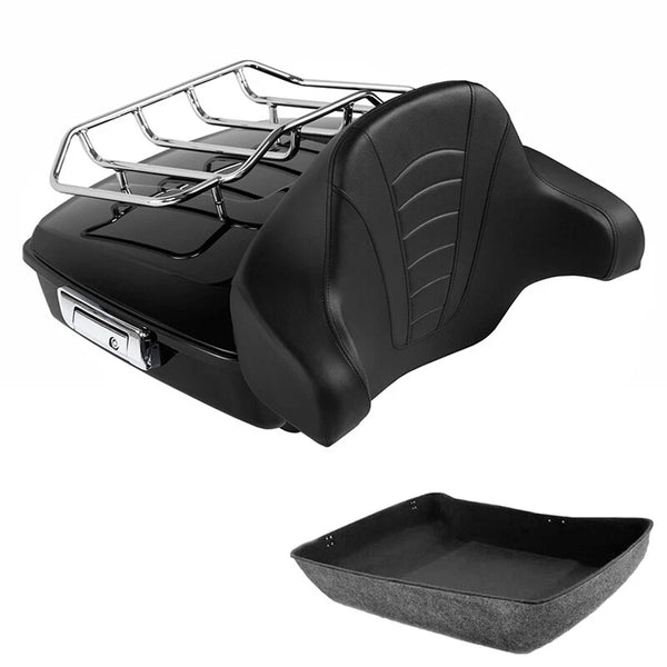 Chopped Trunk Pad Top Rack Fit For Harley Touring Electra Street Glide 2014-2026