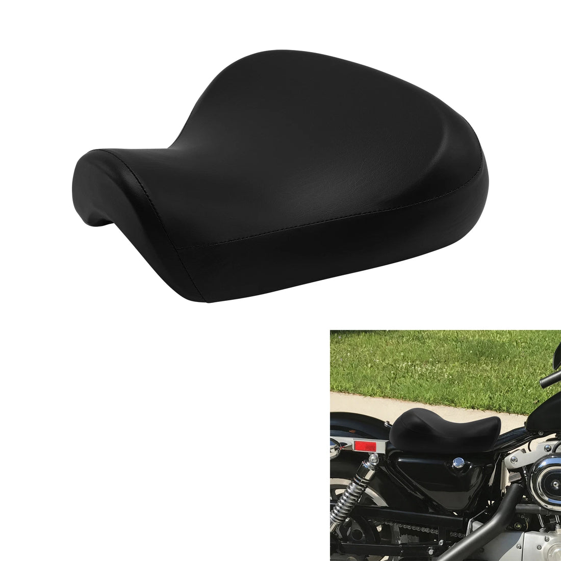 Front Rider Driver Solo Seat Fit For Harley Sportster XL 883 1200 1983-2003 2022