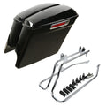 5" Stretched Saddlebag w/ Latch Conversion Bracket Fit For Harley Softail 84-17