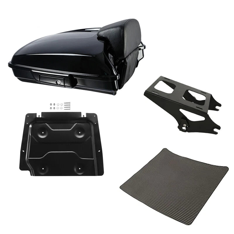 Razor Trunk Backrest Mount Rack Plate Fit For Harley Touring Road Glide 2014-26