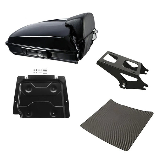 Razor Trunk Backrest Mount Rack Plate Fit For Harley Touring Road Glide 2014-26