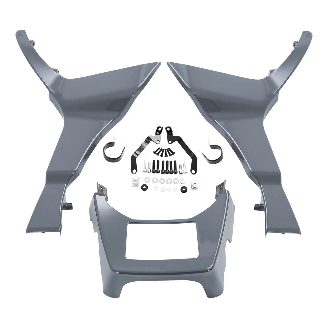 Fairing Extended Chin Spoilers Fit For Harley Road Glide 2017-2023 Gunship Gray