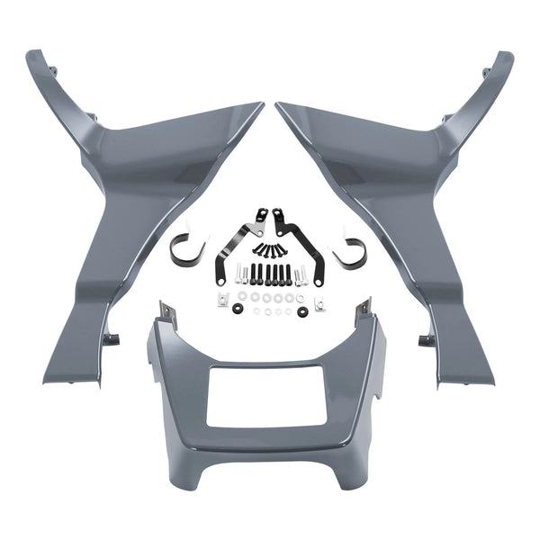 Fairing Extended Chin Spoilers Fit For Harley Road Glide 2017-2023 Gunship Gray