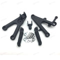 Black Front Foot Pegs Bracket Fit For Yamaha YZF-R6 2003-2005 R6S 2006-2009