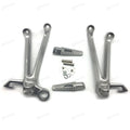 Suzuki GSXR1000 K5 Silver Rear Passenger Foot Pegs Bracket Fit For 2005-2006