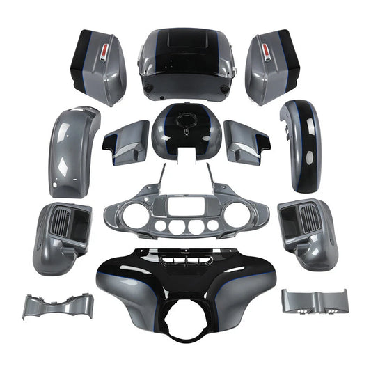 Fairings Fit For Harley Electra Glide 2014-24 Gauntlet Gray Metallic/Vivid Black