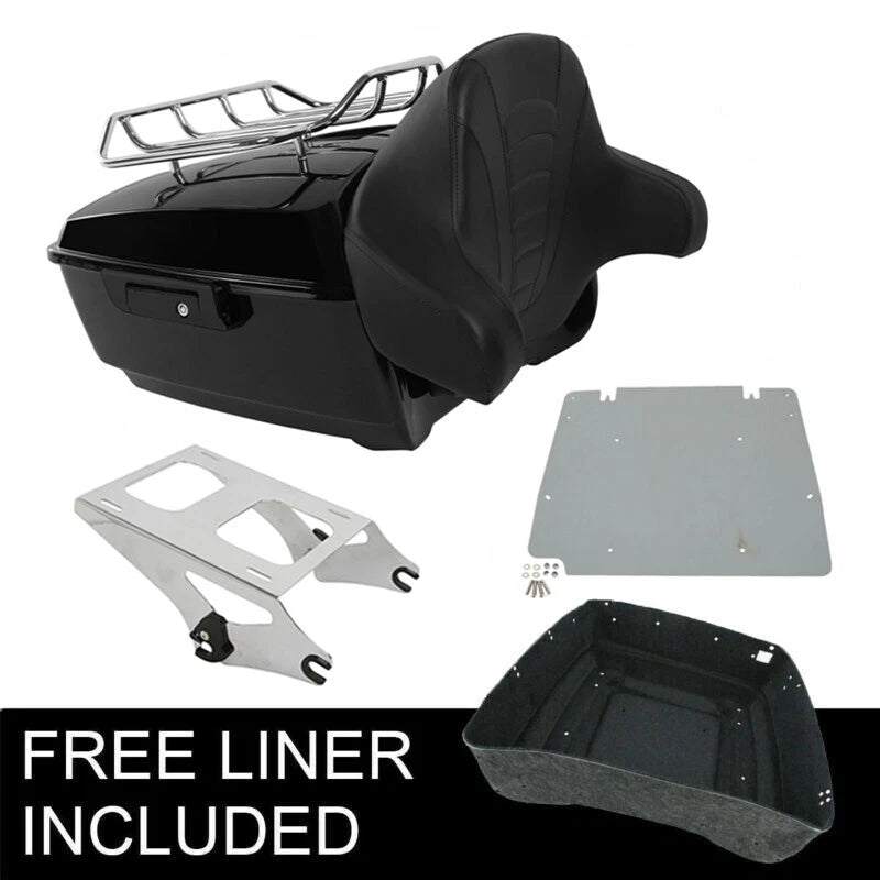 King Trunk Backrest Mount Plate Fit For Harley Touring Road Street Glide 14-2026