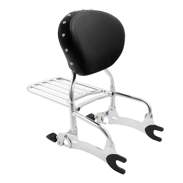 Backrest Sissy Bar Luggage Rack Fit For Indian Chief Dark Horse Classic 2014-18