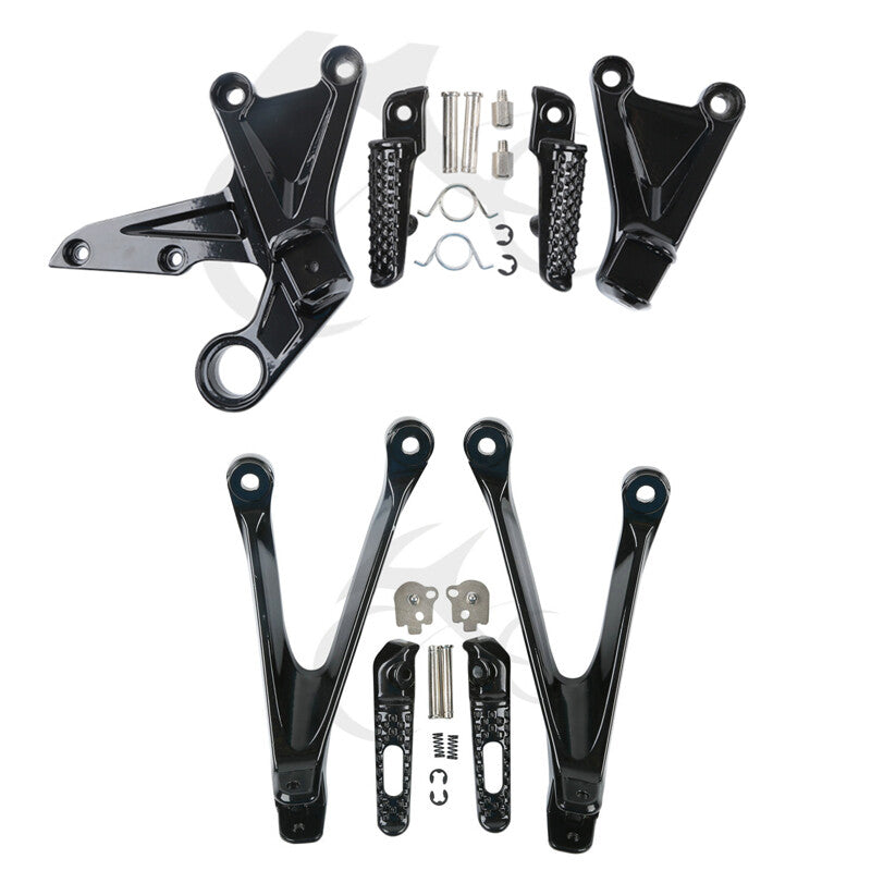Driver & Passenger Foot Pegs Footrests Bracket Fit For Honda CBR1000RR 2008-2016