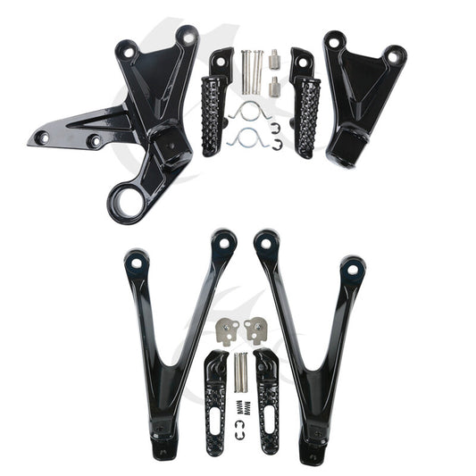 Driver & Passenger Foot Pegs Footrests Bracket Fit For Honda CBR1000RR 2008-2016