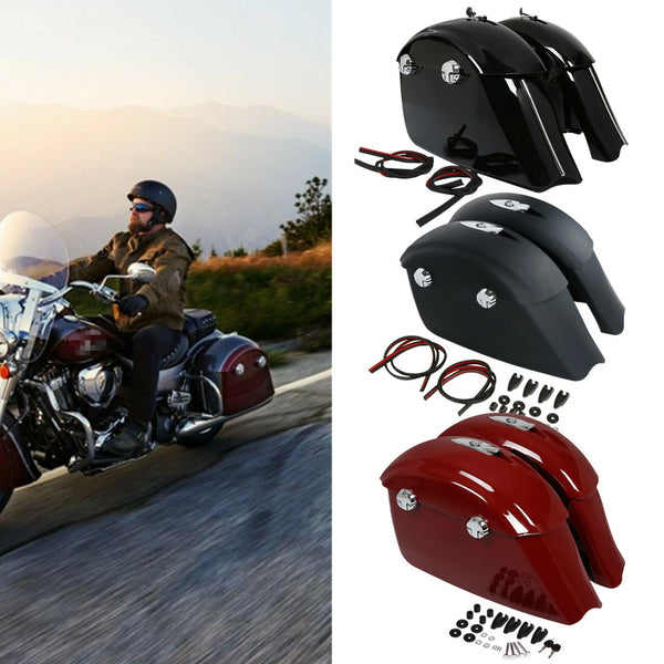 Saddlebags Electronic Latch Lid Fit For Indian Chieftain Dark Horse 2016-2018 17