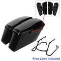 Saddlebags W/ Conversion Bracket Fit For Harley Softail Fat Boy Breakout 18-25