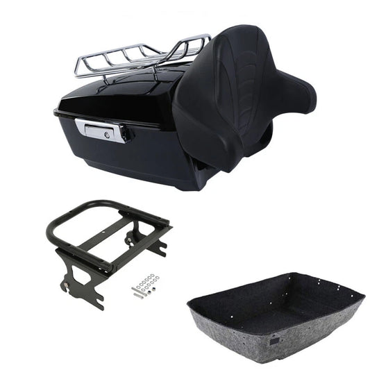 King Trunk Backrest Rack Mount Fit For Harley Touring Glide 97-08