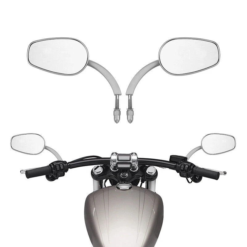 8mm Rear View Mirrors Fit For Harley Touring Road King Dyna Softail Sportster XL
