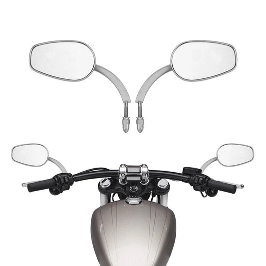 8mm Rear View Mirrors Fit For Harley Touring Road King Dyna Softail Sportster XL